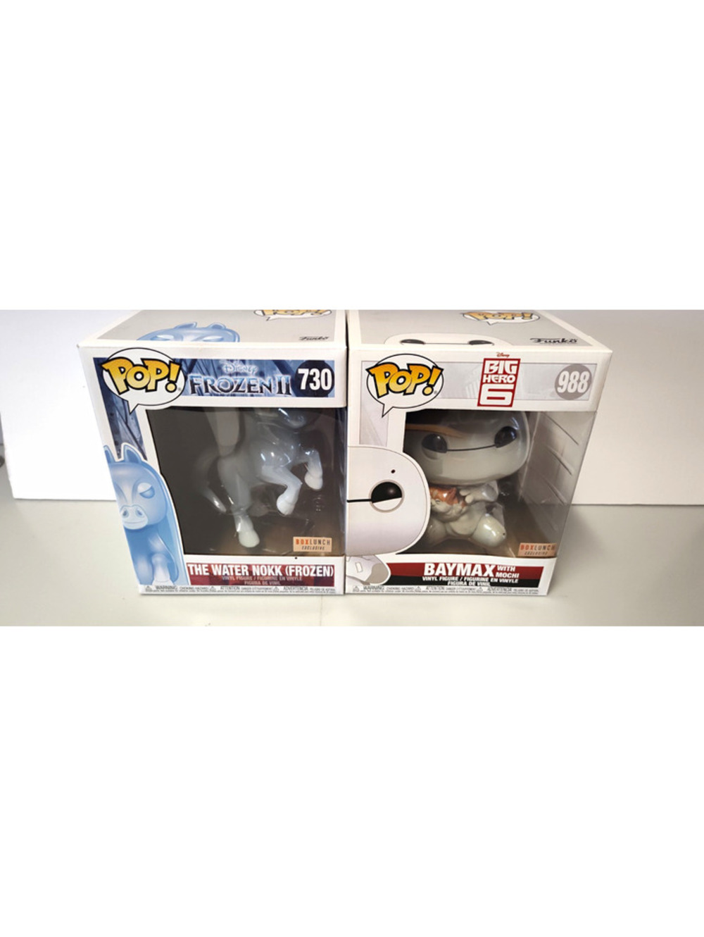 Funko Pop Disney BoxLunch Exclusives Baymax 988 Water Nokk 730 Lot of 2